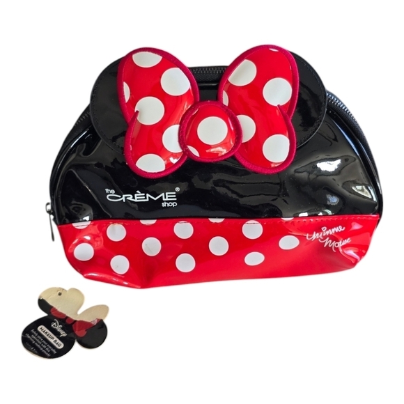 Disney The Crème Shop Minnie Mouse Travel Makeup Pouch Limited Edition New - Picture 1 of 15